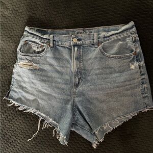 American Eagle Outfitters Distressed Blue Jean Shorts